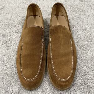 M. Gemi Fabio Hand-Stitched Summer Walk Loafer Mens Size 13 (EU 47) Tan Suede